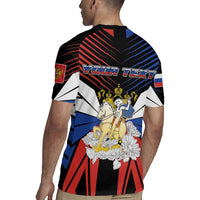 Personalized Russia Rugby Jersey Symbol Saint George Slaying The Dragon - Wonder Print Shop