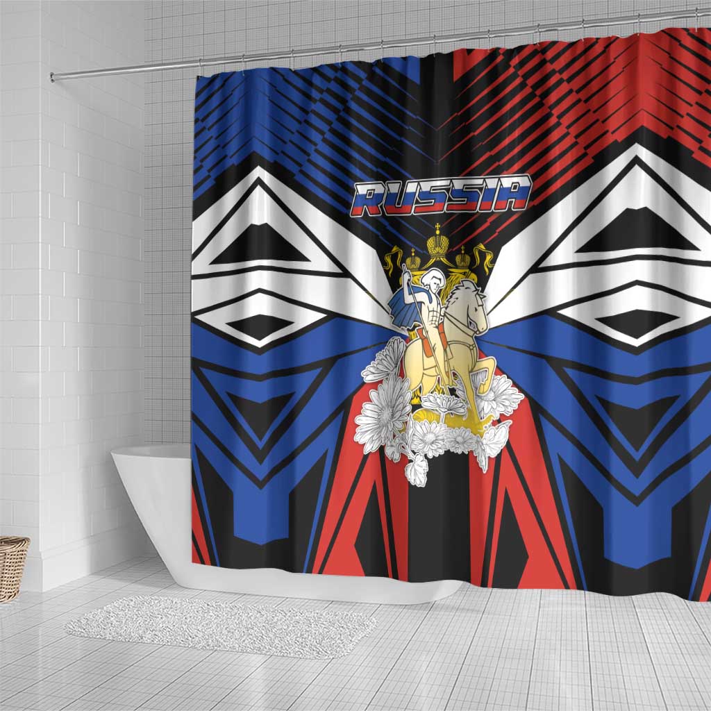 Russia Shower Curtain Symbol Saint George Slaying The Dragon - Wonder Print Shop