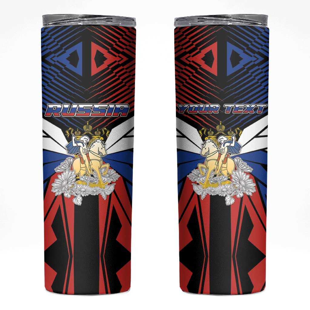 Personalized Russia Skinny Tumbler Symbol Saint George Slaying The Dragon - Wonder Print Shop