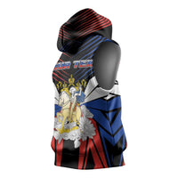 Personalized Russia Sleeveless Hoodie Symbol Saint George Slaying The Dragon - Wonder Print Shop