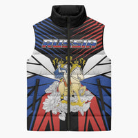 Personalized Russia Sleeveless Puffer Jacket Symbol Saint George Slaying The Dragon - Wonder Print Shop
