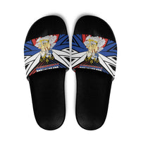 Russia Slide Sandals Symbol Saint George Slaying The Dragon - Wonder Print Shop