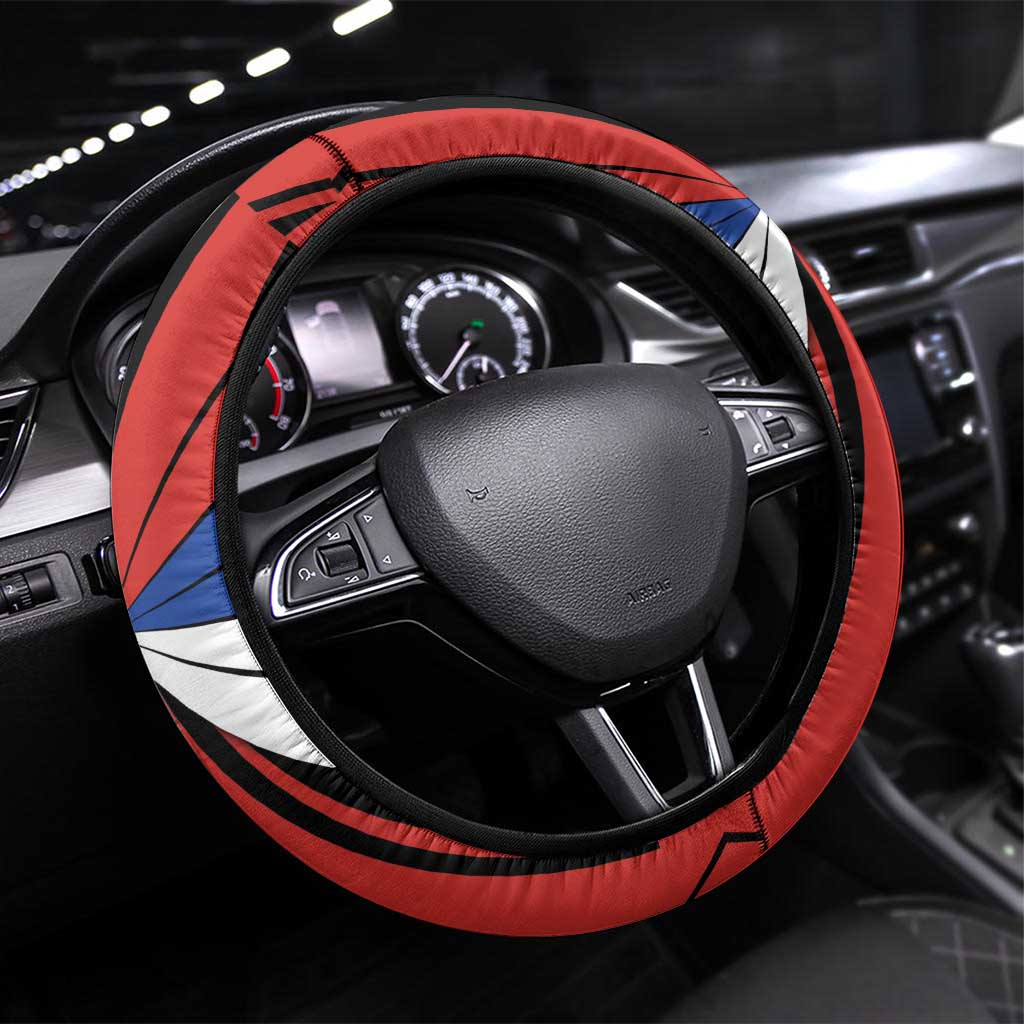 Russia Steering Wheel Cover Symbol Saint George Slaying The Dragon - Wonder Print Shop