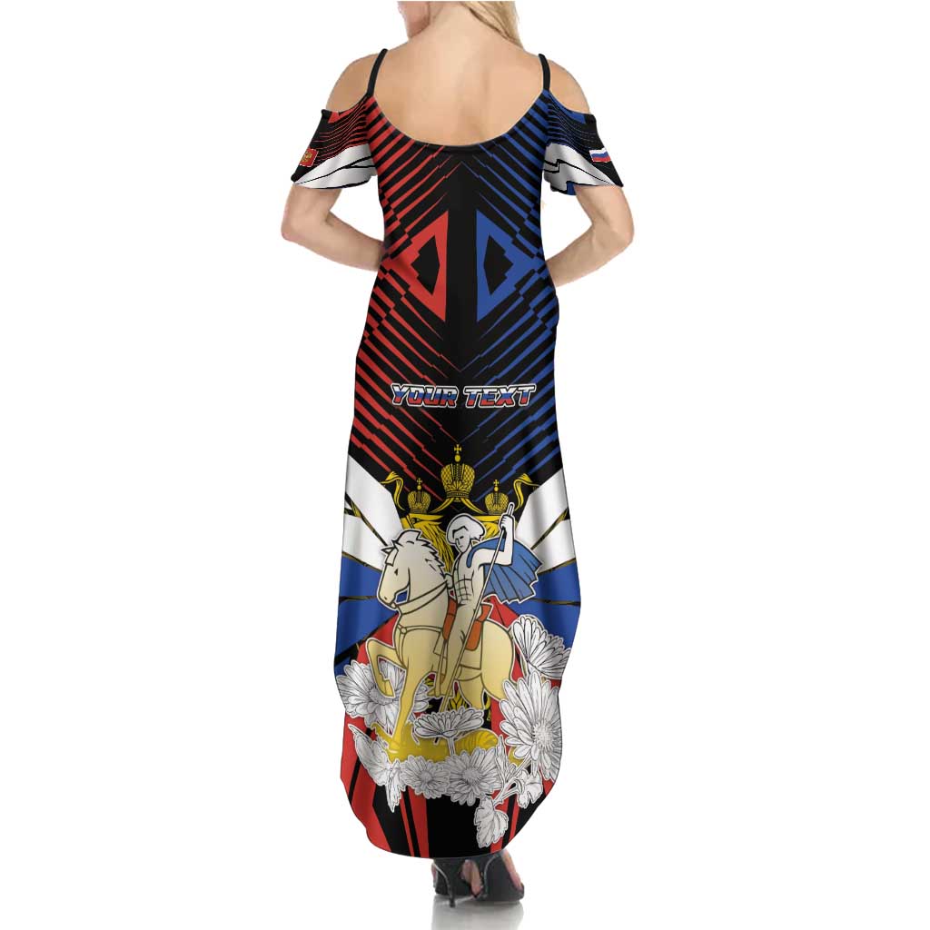 Personalized Russia Summer Maxi Dress Symbol Saint George Slaying The Dragon - Wonder Print Shop
