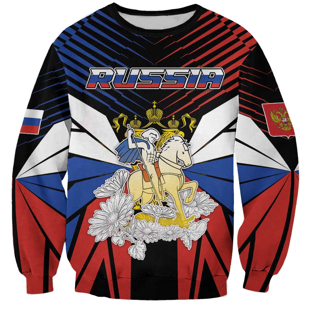 Personalized Russia Sweatshirt Symbol Saint George Slaying The Dragon - Wonder Print Shop