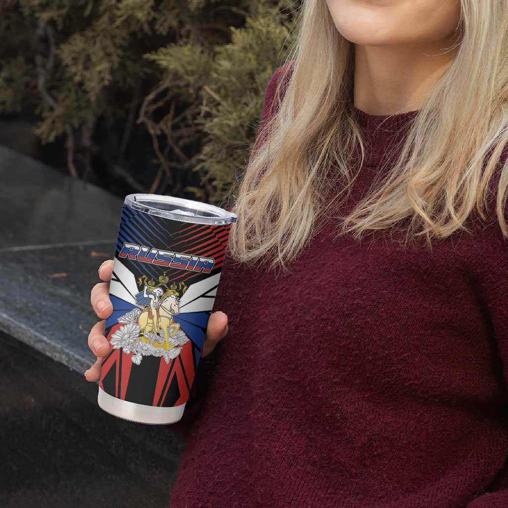 Personalized Russia Tumbler Cup Symbol Saint George Slaying The Dragon - Wonder Print Shop
