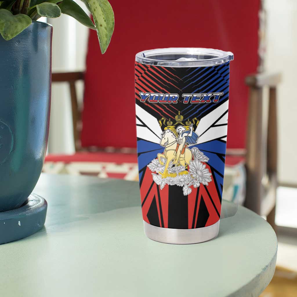 Personalized Russia Tumbler Cup Symbol Saint George Slaying The Dragon - Wonder Print Shop