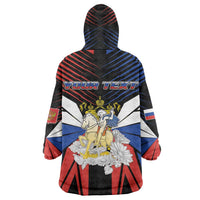 Personalized Russia Wearable Blanket Hoodie Symbol Saint George Slaying The Dragon - Wonder Print Shop