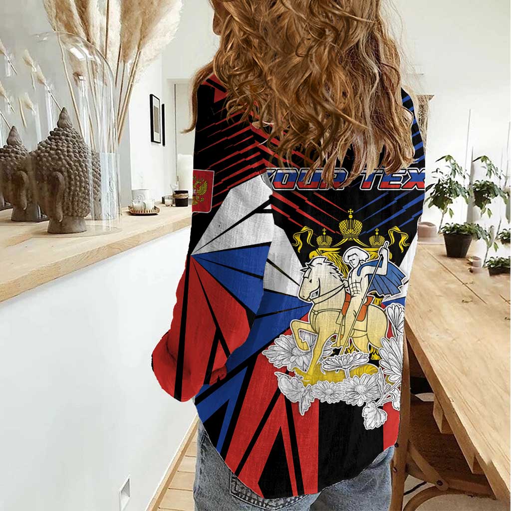 Personalized Russia Women Casual Shirt Symbol Saint George Slaying The Dragon - Wonder Print Shop