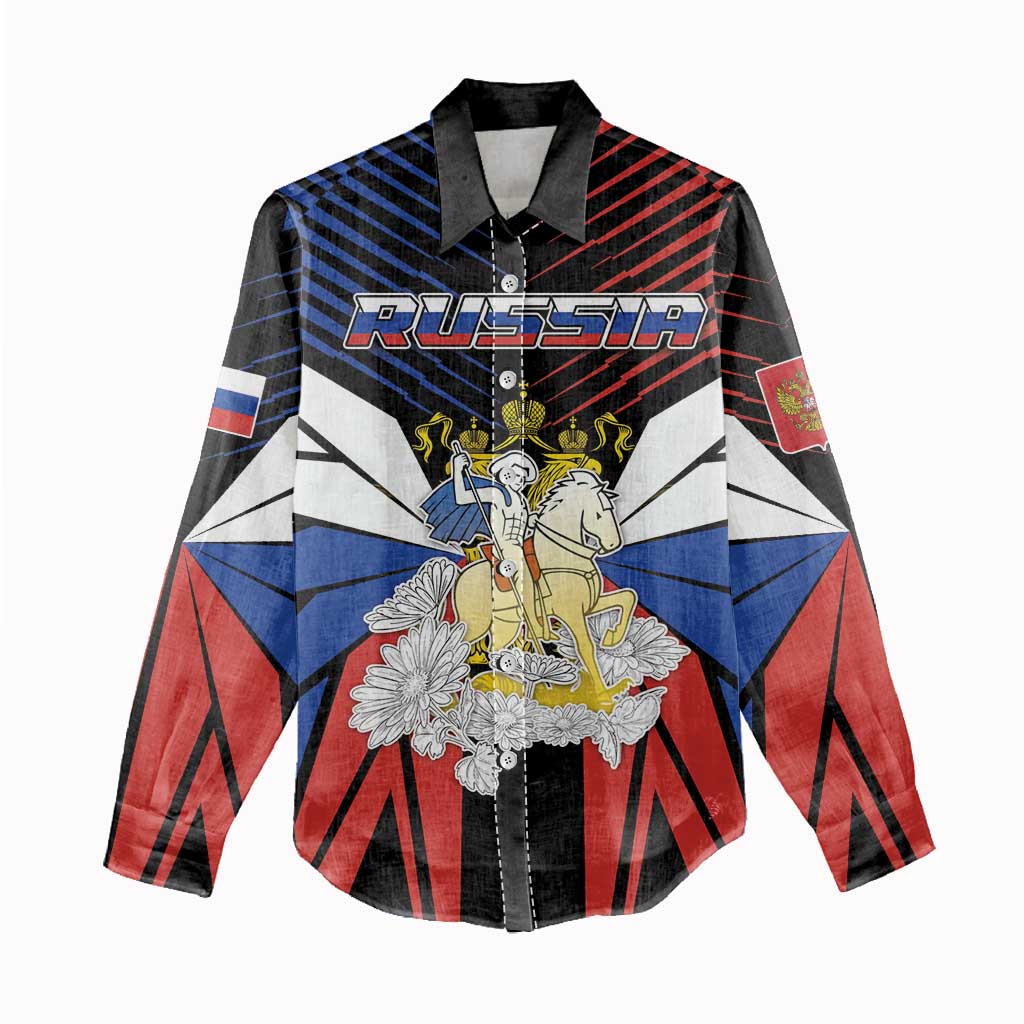 Personalized Russia Women Casual Shirt Symbol Saint George Slaying The Dragon - Wonder Print Shop