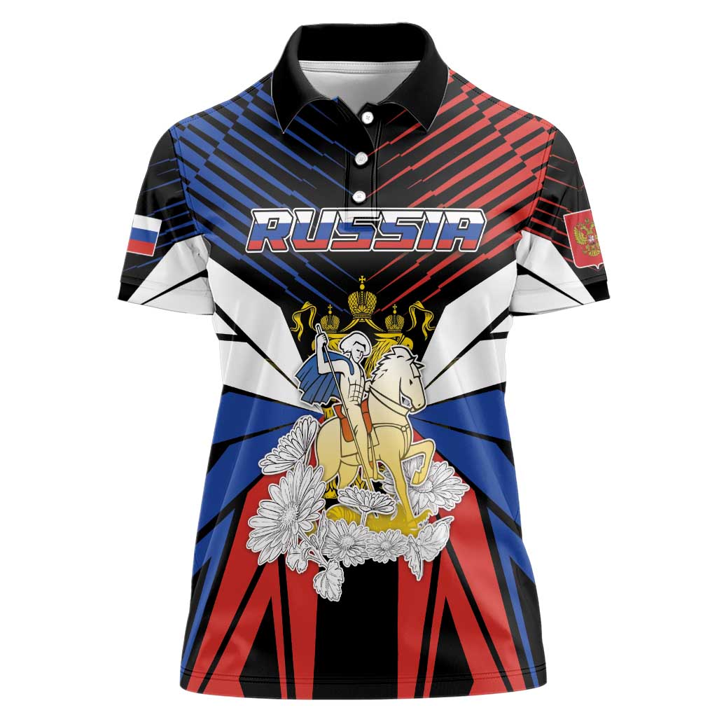 Personalized Russia Women Polo Shirt Symbol Saint George Slaying The Dragon - Wonder Print Shop