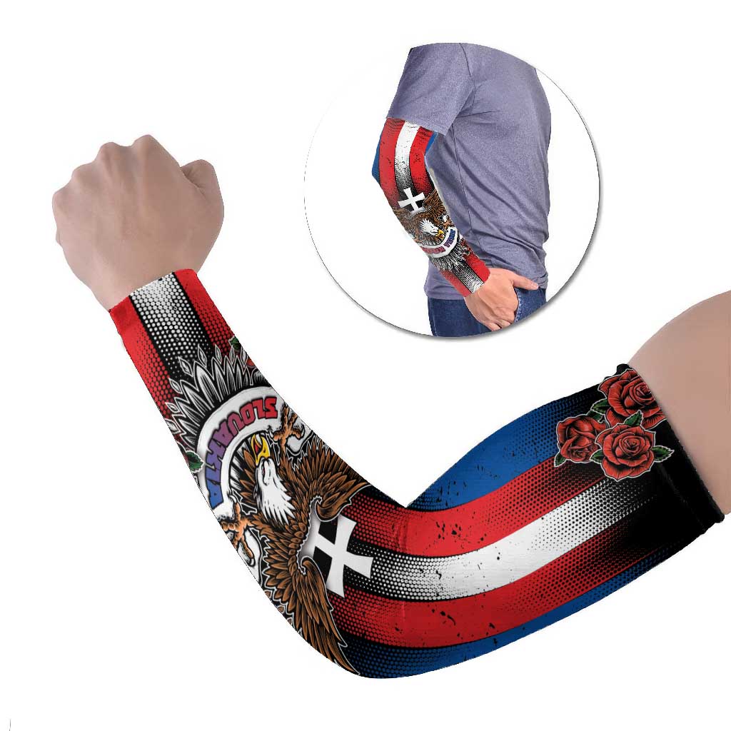 Slovakia Arm Sleeves The Eagle Double Cross Symbol - Wonder Print Shop