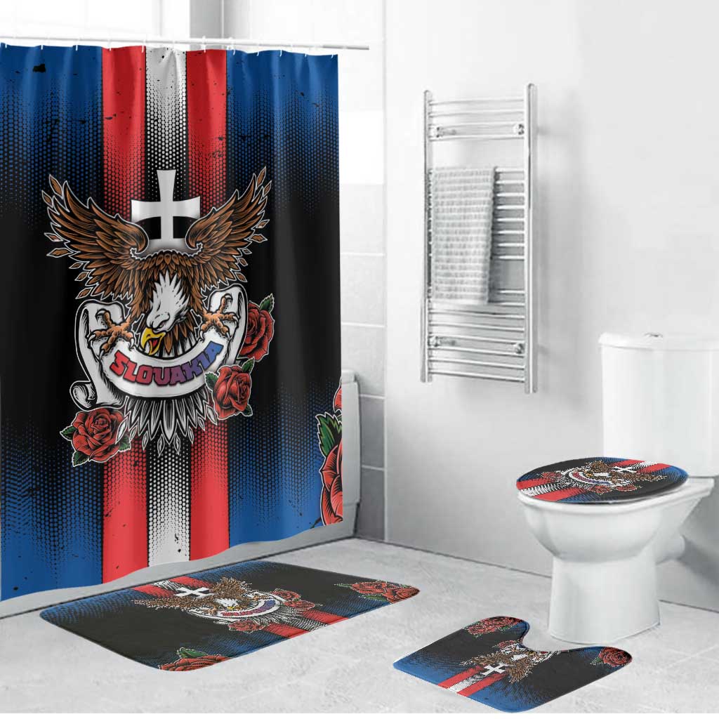 Slovakia Bathroom Set The Eagle Double Cross Symbol - Wonder Print Shop