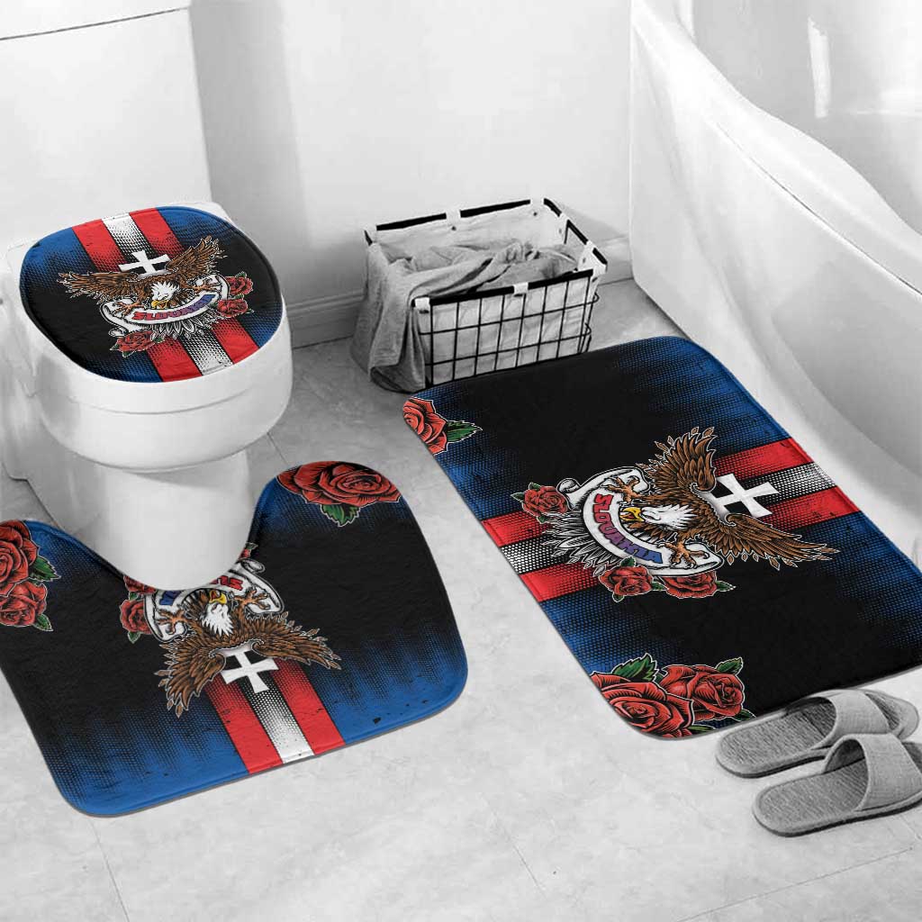 Slovakia Bathroom Set The Eagle Double Cross Symbol - Wonder Print Shop