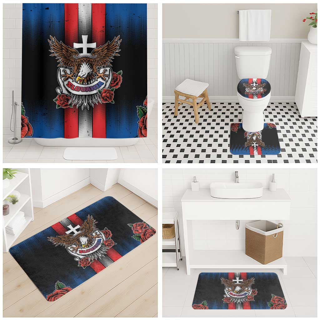 Slovakia Bathroom Set The Eagle Double Cross Symbol - Wonder Print Shop