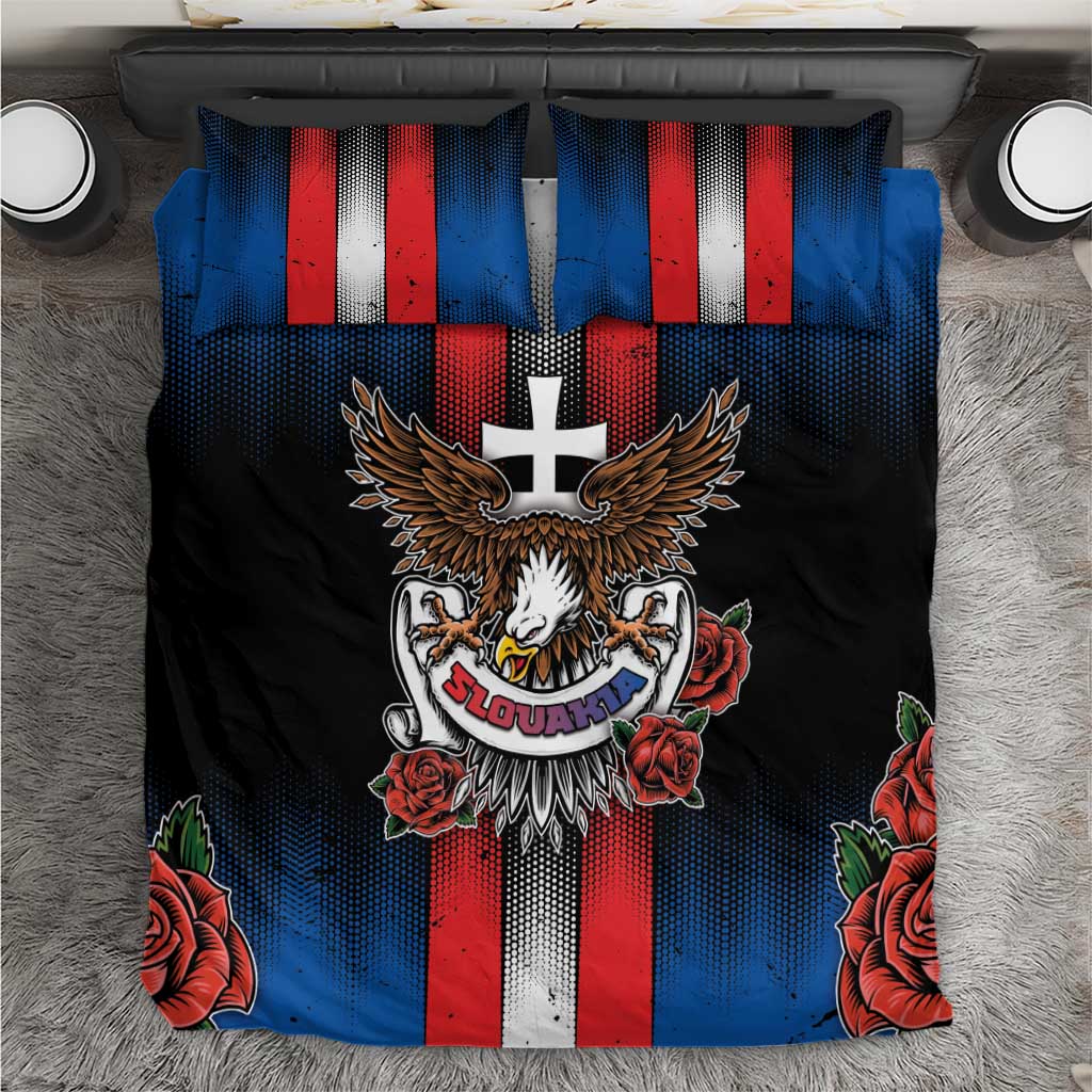 Slovakia Bedding Set The Eagle Double Cross Symbol - Wonder Print Shop