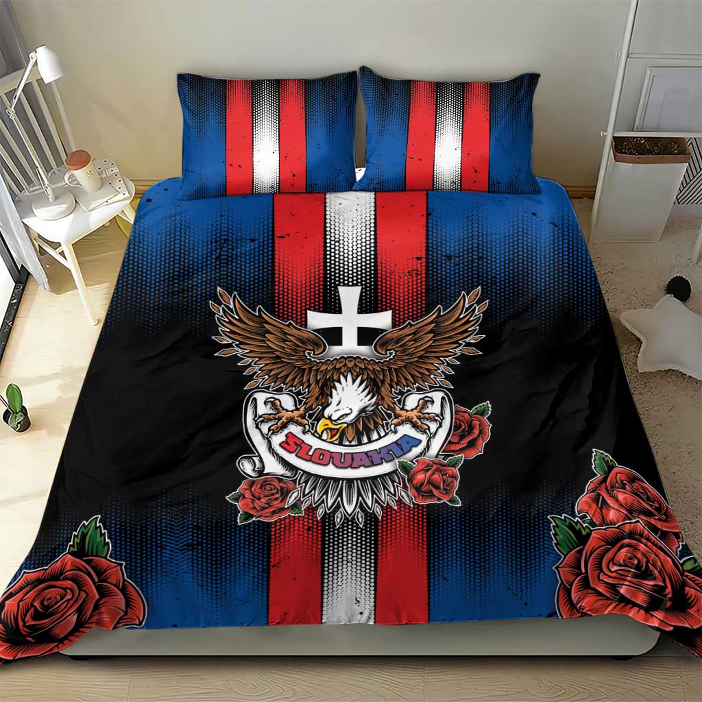 Slovakia Bedding Set The Eagle Double Cross Symbol - Wonder Print Shop