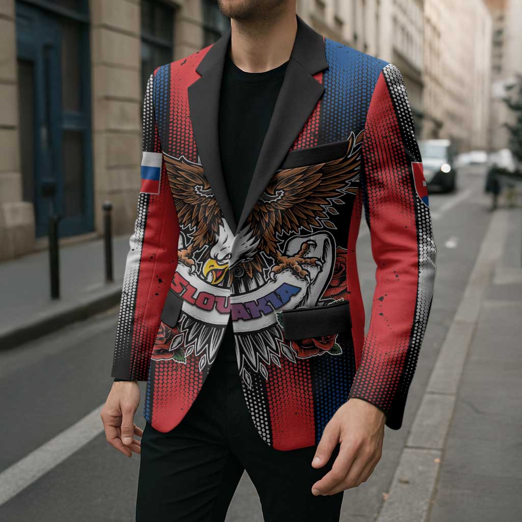 Personalized Slovakia Blazer The Eagle Double Cross Symbol - Wonder Print Shop
