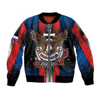 Personalized Slovakia Bomber Jacket The Eagle Double Cross Symbol - Wonder Print Shop