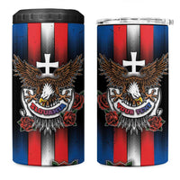 Personalized Slovakia 4 in 1 Can Cooler Tumbler The Eagle Double Cross Symbol - Wonder Print Shop