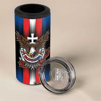 Personalized Slovakia 4 in 1 Can Cooler Tumbler The Eagle Double Cross Symbol - Wonder Print Shop