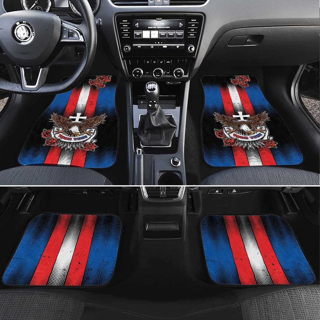 Slovakia Car Mats The Eagle Double Cross Symbol - Wonder Print Shop