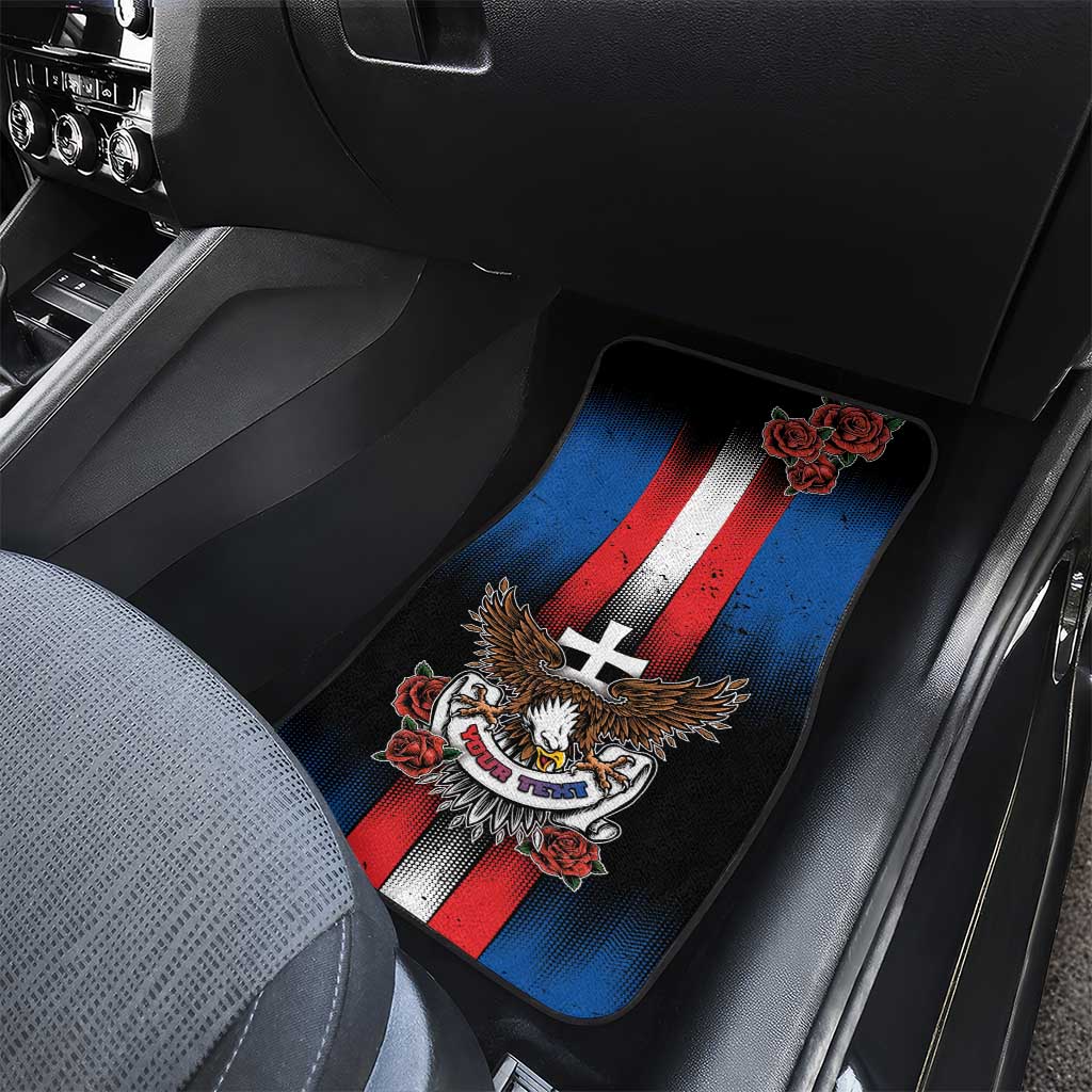 Slovakia Car Mats The Eagle Double Cross Symbol - Wonder Print Shop