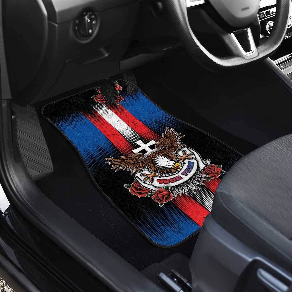 Slovakia Car Mats The Eagle Double Cross Symbol - Wonder Print Shop
