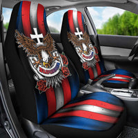 Slovakia Car Seat Cover The Eagle Double Cross Symbol - Wonder Print Shop