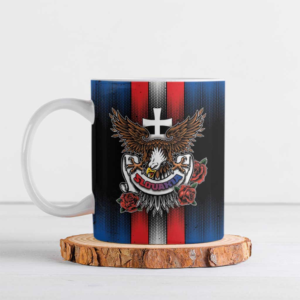 Personalized Slovakia Ceramic Mug The Eagle Double Cross Symbol - Wonder Print Shop