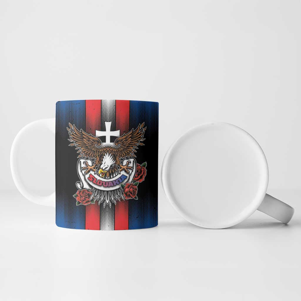 Personalized Slovakia Ceramic Mug The Eagle Double Cross Symbol - Wonder Print Shop