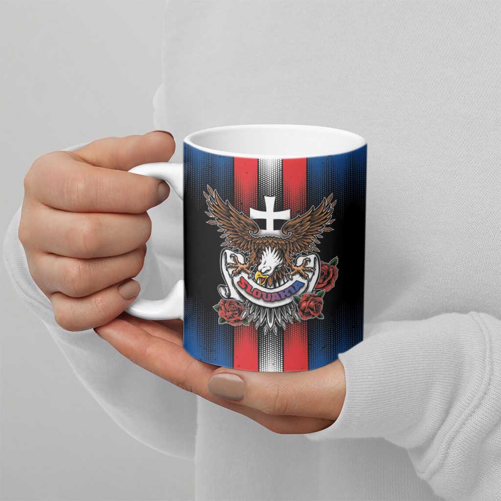 Personalized Slovakia Ceramic Mug The Eagle Double Cross Symbol - Wonder Print Shop