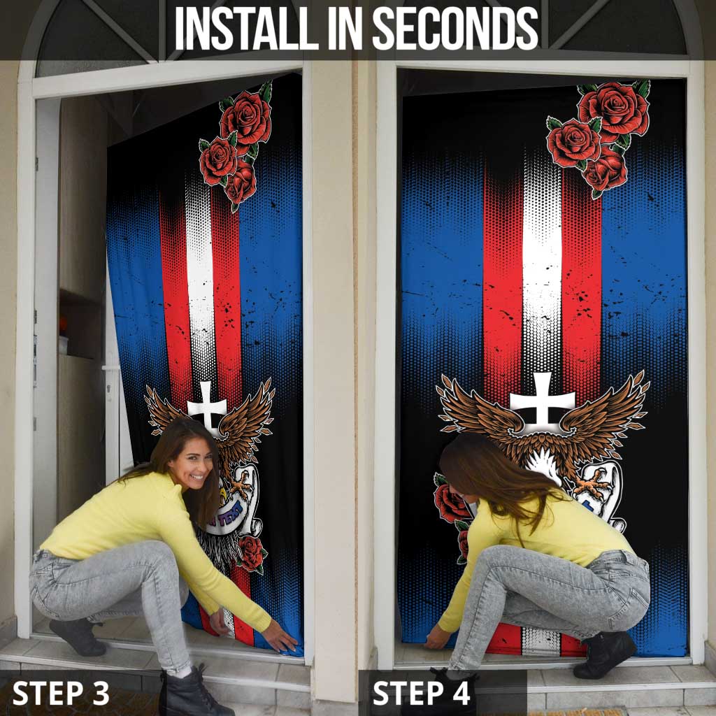Slovakia Door Cover The Eagle Double Cross Symbol - Wonder Print Shop
