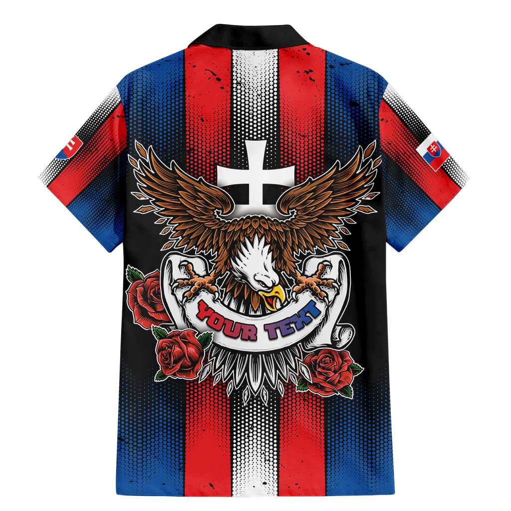 Personalized Slovakia Family Matching Mermaid Dress and Hawaiian Shirt The Eagle Double Cross Symbol - Wonder Print Shop