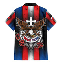 Personalized Slovakia Family Matching Mermaid Dress and Hawaiian Shirt The Eagle Double Cross Symbol - Wonder Print Shop
