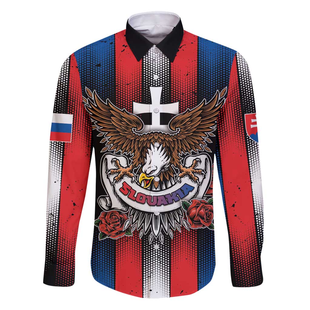 Personalized Slovakia Family Matching Puletasi and Hawaiian Shirt The Eagle Double Cross Symbol - Wonder Print Shop