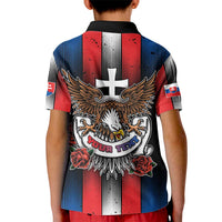 Personalized Slovakia Kid Polo Shirt The Eagle Double Cross Symbol - Wonder Print Shop
