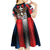 Personalized Slovakia Kid Short Sleeve Dress The Eagle Double Cross Symbol - Wonder Print Shop