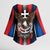 Personalized Slovakia Kimono Sleeve Blouse The Eagle Double Cross Symbol - Wonder Print Shop