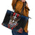 Slovakia Leather Tote Bag The Eagle Double Cross Symbol - Wonder Print Shop