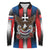 Personalized Slovakia Long Sleeve Polo Shirt The Eagle Double Cross Symbol - Wonder Print Shop