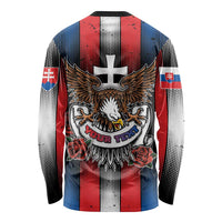 Personalized Slovakia Long Sleeve Shirt The Eagle Double Cross Symbol - Wonder Print Shop