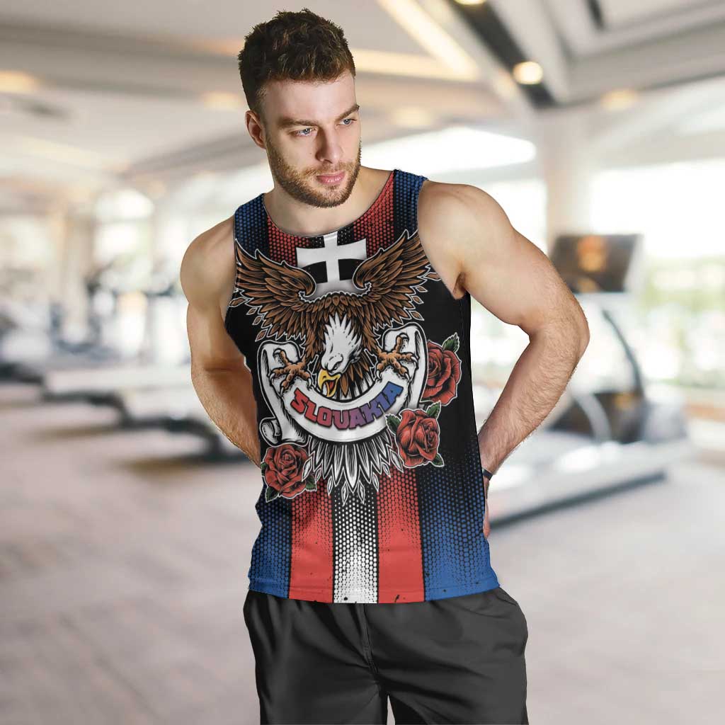 Personalized Slovakia Men Tank Top The Eagle Double Cross Symbol - Wonder Print Shop