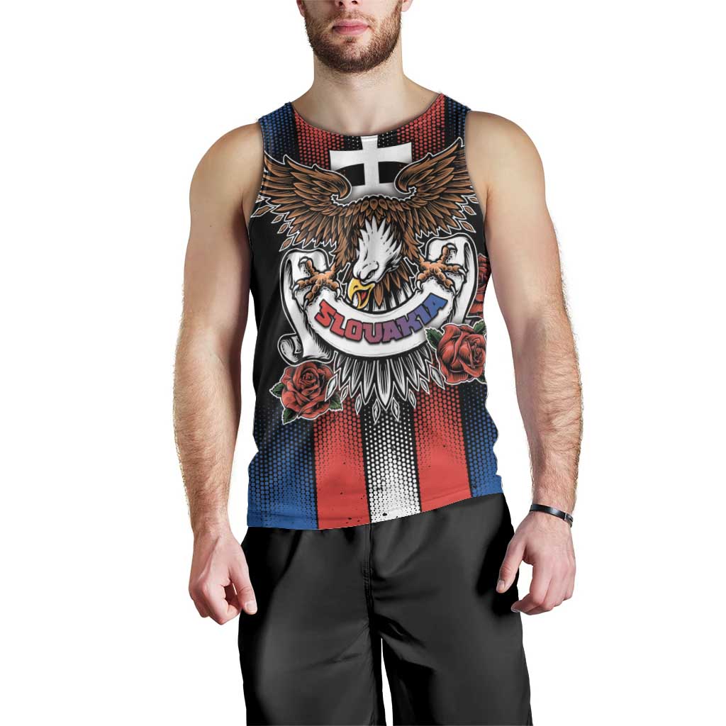 Personalized Slovakia Men Tank Top The Eagle Double Cross Symbol - Wonder Print Shop