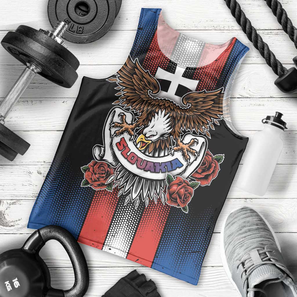 Personalized Slovakia Men Tank Top The Eagle Double Cross Symbol - Wonder Print Shop