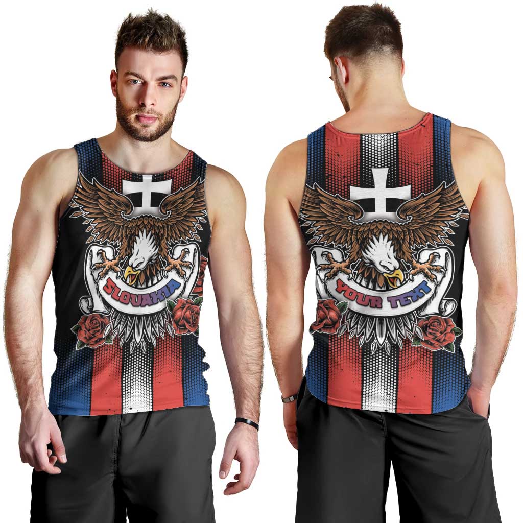 Personalized Slovakia Men Tank Top The Eagle Double Cross Symbol - Wonder Print Shop