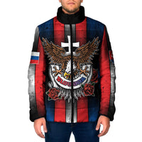 Personalized Slovakia Padded Jacket The Eagle Double Cross Symbol - Wonder Print Shop