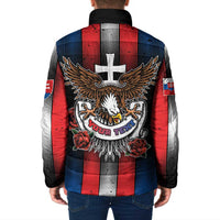 Personalized Slovakia Padded Jacket The Eagle Double Cross Symbol - Wonder Print Shop