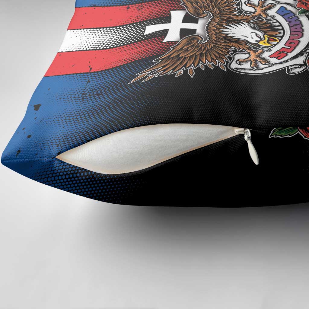 Slovakia Pillow Cover The Eagle Double Cross Symbol - Wonder Print Shop