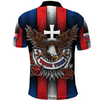 Personalized Slovakia Polo Shirt The Eagle Double Cross Symbol - Wonder Print Shop